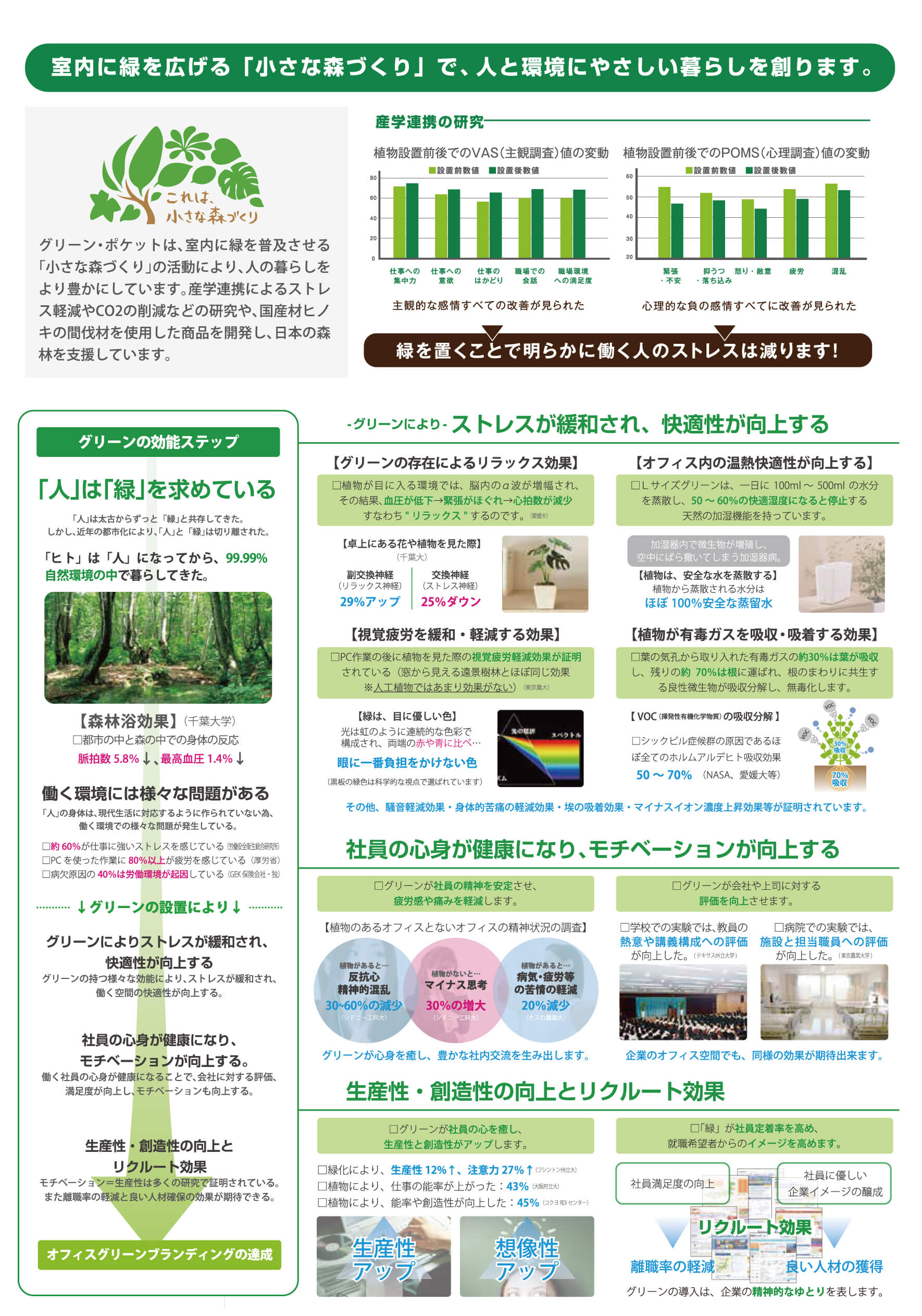 グリーンポケット グリーンの効能
